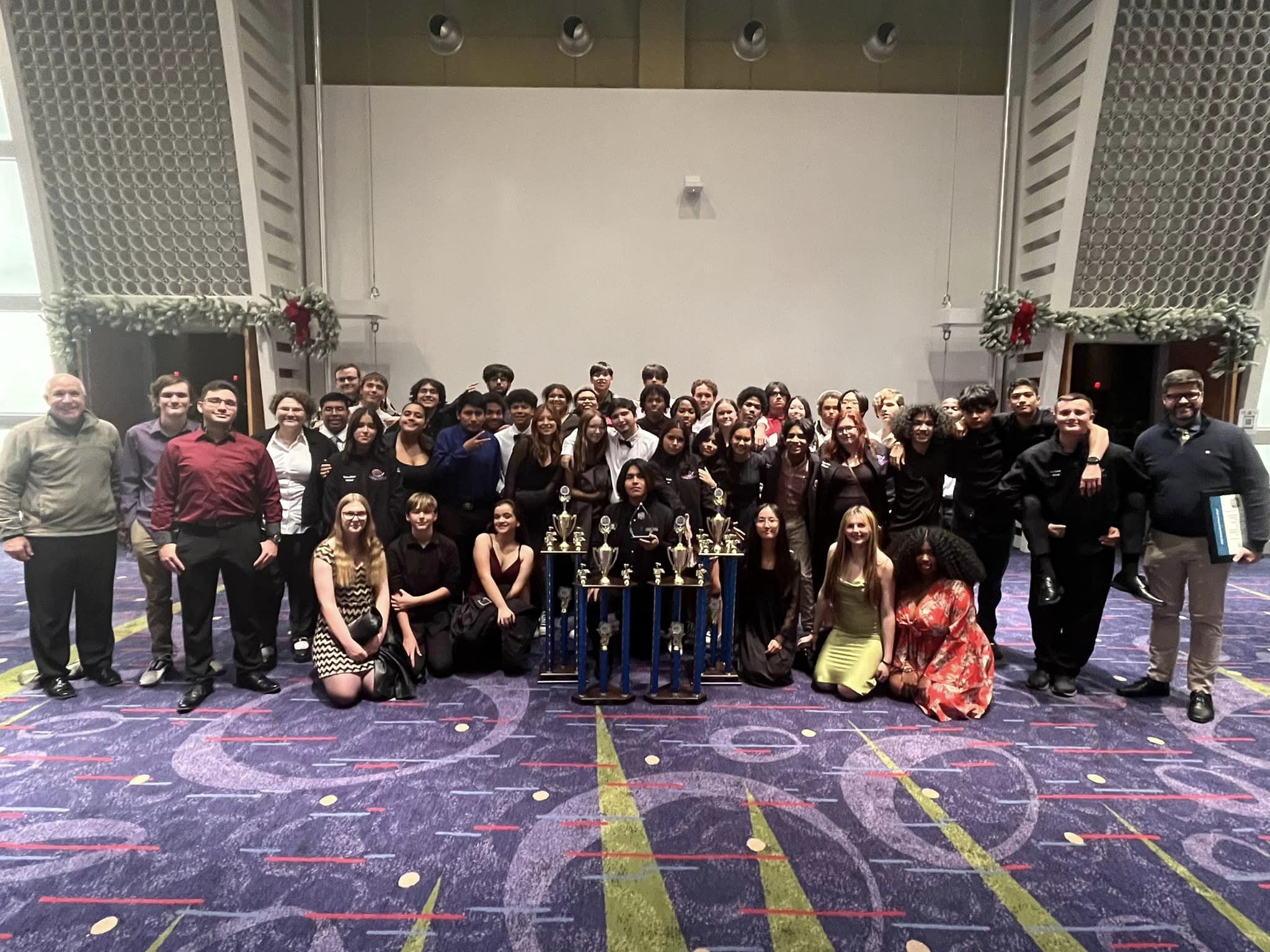 Viper Vanguard members posed for group photo in ballroom